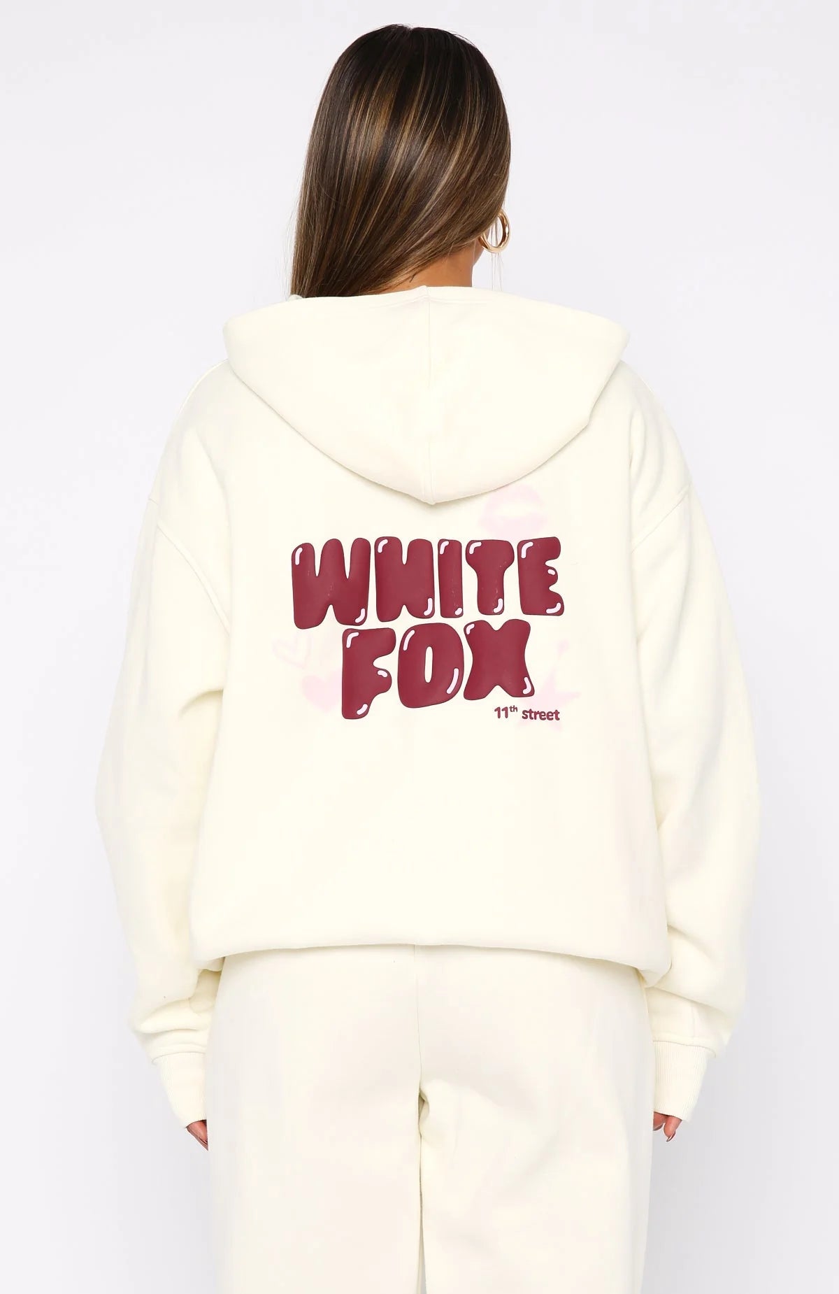 11th Street Sweet Kisses Oversized Hoodie Cake Batter